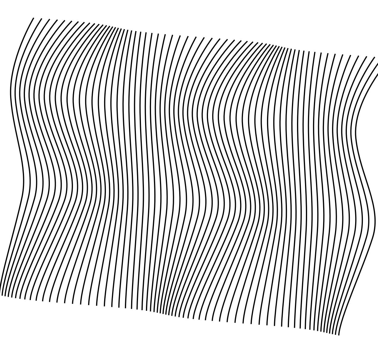 Wavy line gradient