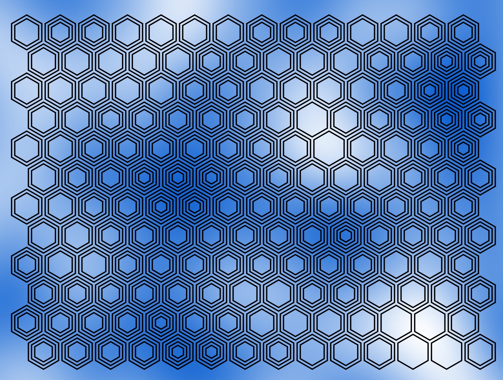 Noise hexagon count pattern